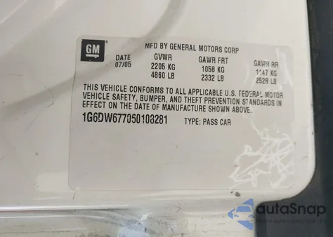 2006 Cadillac Sts V6 from USA, damaged, VIN 1G6DW677060108281